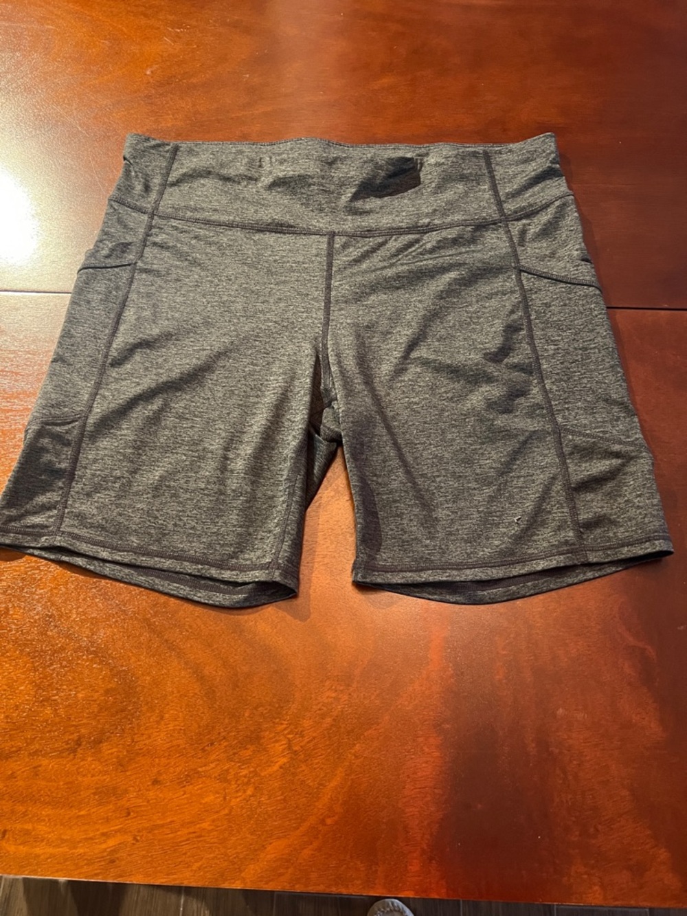 Xersion Women's Athletic High-Waist Bike Shorts - Charcoal
